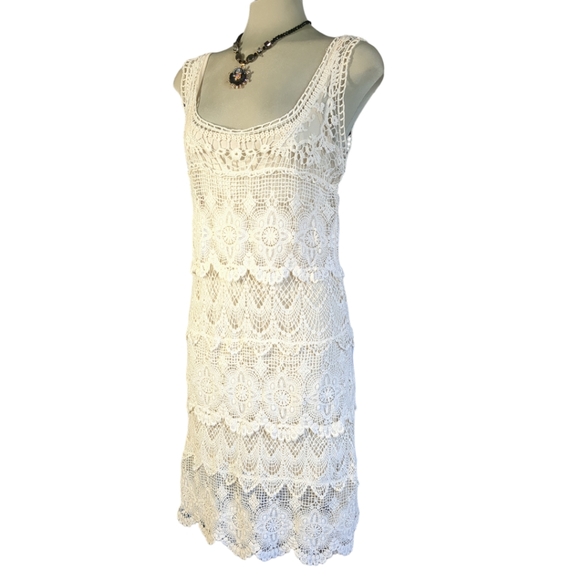 SOLITAIRE By Ravikhosla Ivory Lace Gorgeous  Dress Size S - Picture 15 of 16